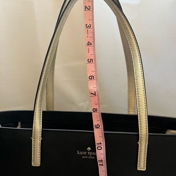 Kate Spade Black & Gold Elegant Tote - Picture 7 of 10